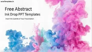 Abstract Ink Drop PowerPoint Templates Feature Image