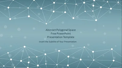 Abstract Polygonal Space PowerPoint Templates Feature image