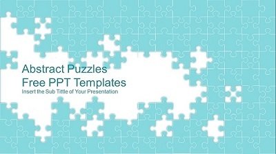 Abstract Puzzle Presentation Template _Feature Image