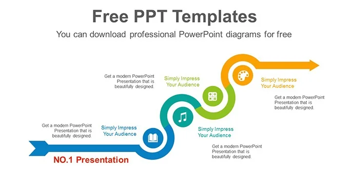 Four-Circular-Arrow-PPT-Diagram-posting-image