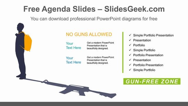 Guns-Free-Zones-PowerPoint-Diagram