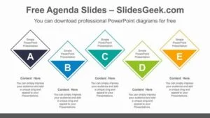 Horizontal-Diamond-List-PowerPoint-Diagram