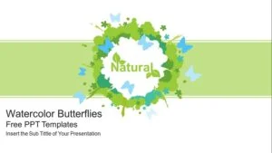 Watercolor Butterflies PowerPoint Presentation feature image