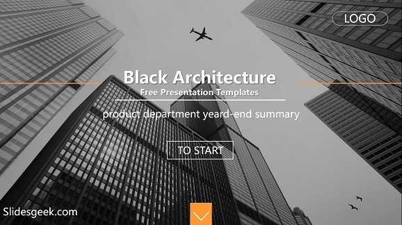 Black Architecture Presentation Template Feature Image