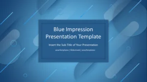 Blue Impression Presentation Template Feature Image