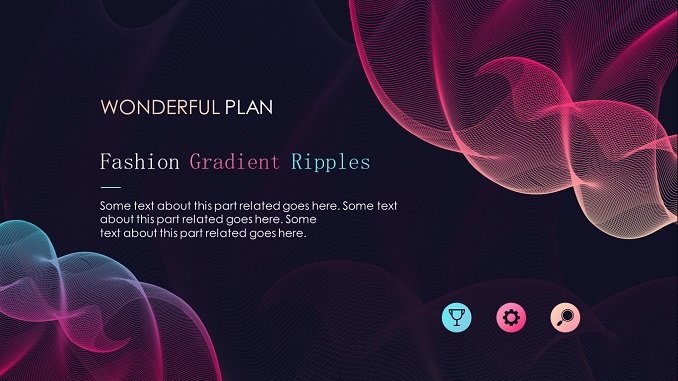 Fashion-Gradient-ripples-PowerPoint-Templates-Feature Image