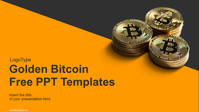 Golden-Bitcoin-PowerPoint-Templates-wowTemplates-feature image