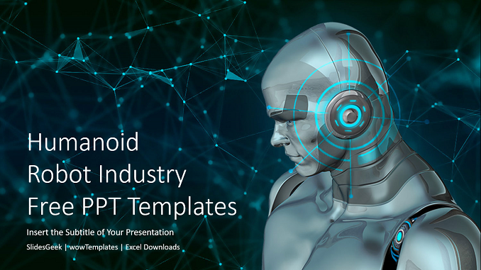 Humanoid Robot Industry PowerPoint Templates_wowTemplates_Feature Image
