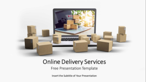 Online Delivery Service PowerPoint Templates Feature Image