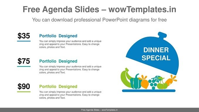 Special-Dinner-PowerPoint-Diagram-Template-feature image