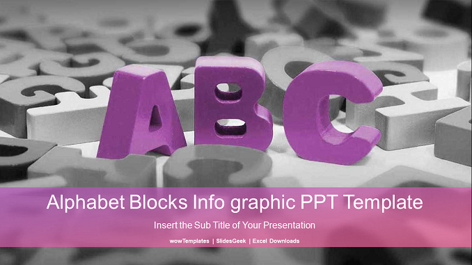 Alphabet Blocks-Presentation Template - Feature Image