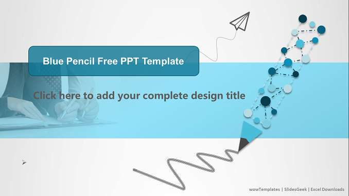 Blue-Pencil-Pattern-PowerPoint-Templates-feature image