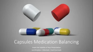 Capsules Medication Balancing PowerPoint Templates_wowTemplates_feature image