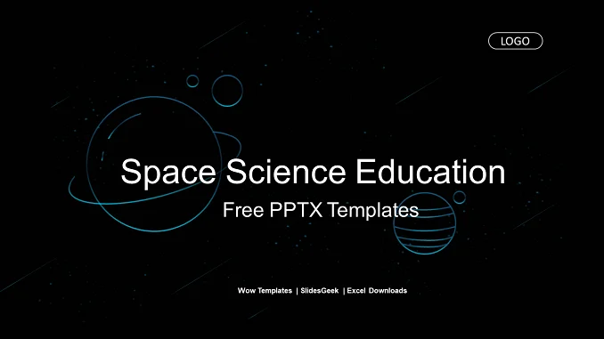 Space Science Education Presentation Template Feature Image