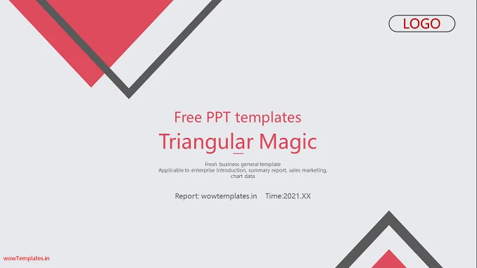 Triangular Magic Business Presentation Template Feature Image