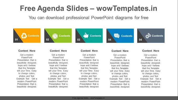 Triangle-point-text-boxes-PowerPoint-Diagram-Template-feature image