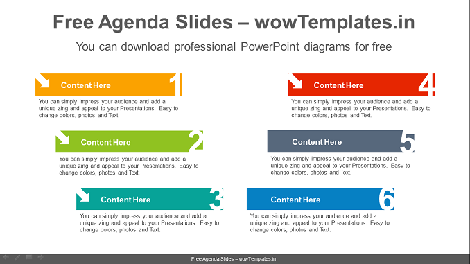 V-numbered-banner-PowerPoint-Diagram-Template feature image