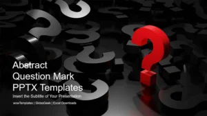 Abstract Question Mark PowerPoint Templates Feature Image