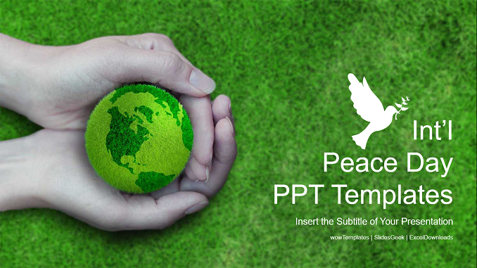 International Peace Day PowerPoint Templates Feature Image