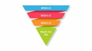4 Levels Inverted Pyramid Infographic PowerPoint Template