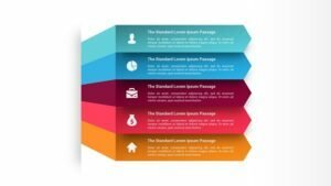 Five Arrow Infographic Steps PowerPoint Template