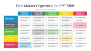 Free Market Segmentation PPT Slide