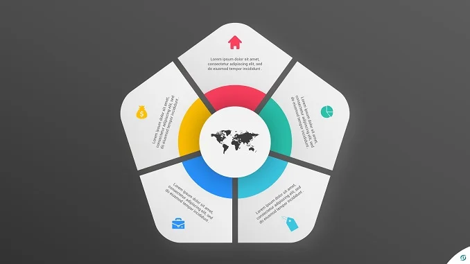 Free Pentagon PowerPoint Infographic