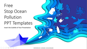 Stop Ocean Plastic Pollution PowerPoint Templates feature image