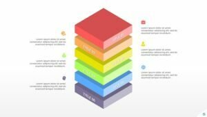 3D Block Layers Infographic PowerPoint Template