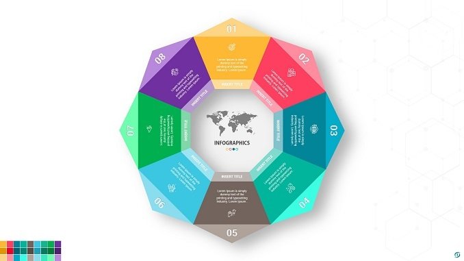 Creative Circle Chart PowerPoint Infographic Template