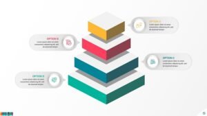 Cube Pyramid Infographic For PowerPoint and Google Slides Templates