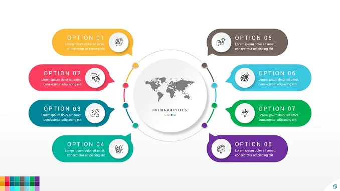 Elegant Circular Agenda Infographic Design