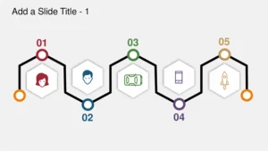 Five year infographic timeline