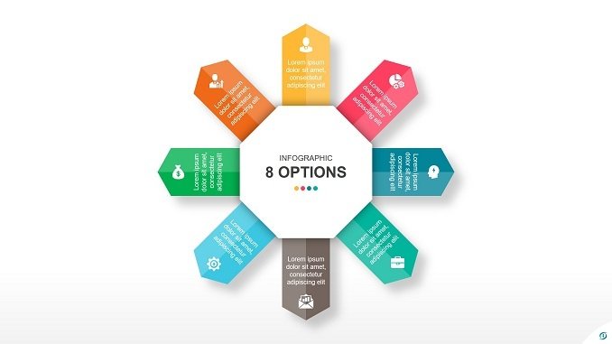 Free 8 Steps Arrows PowerPoint Infographic Template