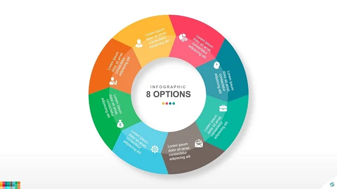 Free Circle Arrows PowerPoint Infographic Template