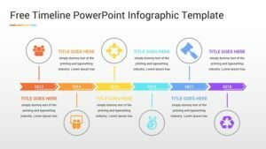 Free Timeline PowerPoint Infographic Template