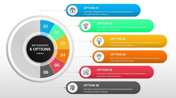 Free Workflow Layout and Business Infographics For PowerPoint and Google Slides Templates