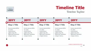 History timeline presentation template