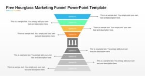 Hourglass Marketing Funnel Free PowerPoint Template