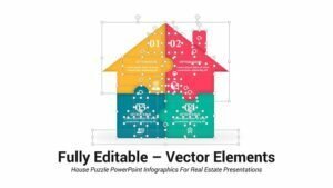 House Puzzle PowerPoint Infographics For Real Estate Presentations