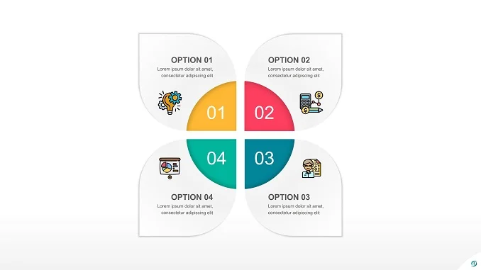 Paper Leaves PowerPoint Free Infographic Template