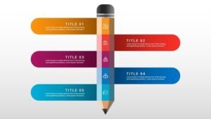 Pencil PPTX Infographic For Education Templates