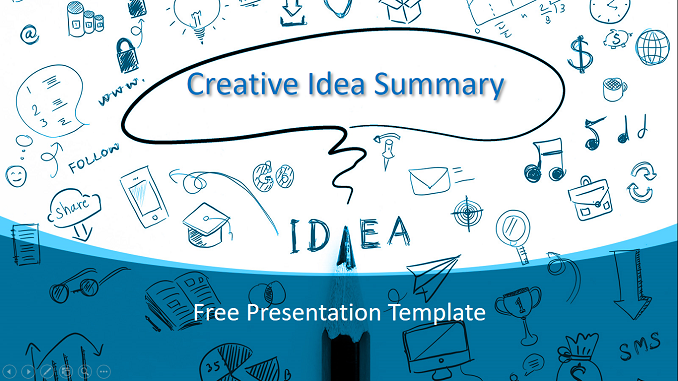 Creative Idea Summary Presentation template feature image