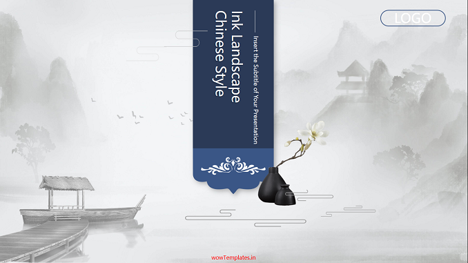 Ink-landscape-Chinese-style-powerpoint-templates feature image