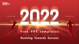 Running Towards Success Presentation template feature image
