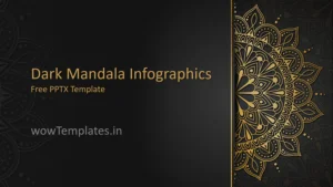 dark mandala infographics free presentation templates