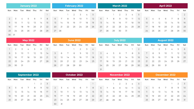 free-2022-calendar-powerpoint-template-diagrams-feature-image