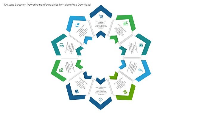 10-steps-decagon-powerpoint-infographics-template-free-download