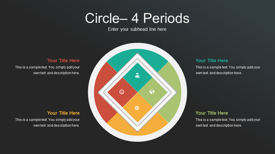 Circle 4 Periods presentation template feature image