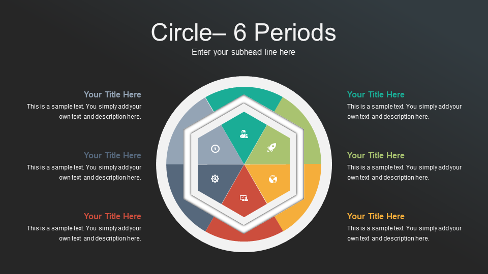 Circle 6 Periods presentation template feature image